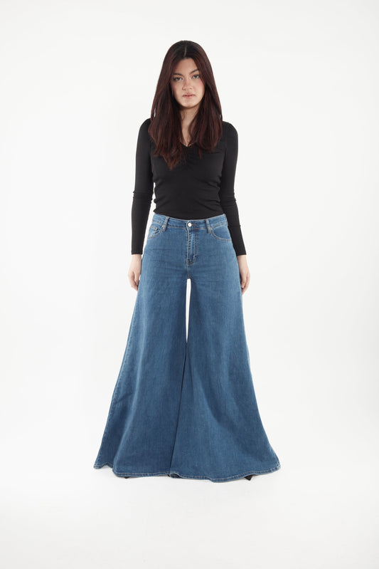 Jean flare femme