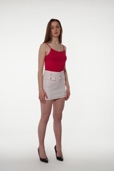 Jupe courte à poches boutonnée - Jamyas