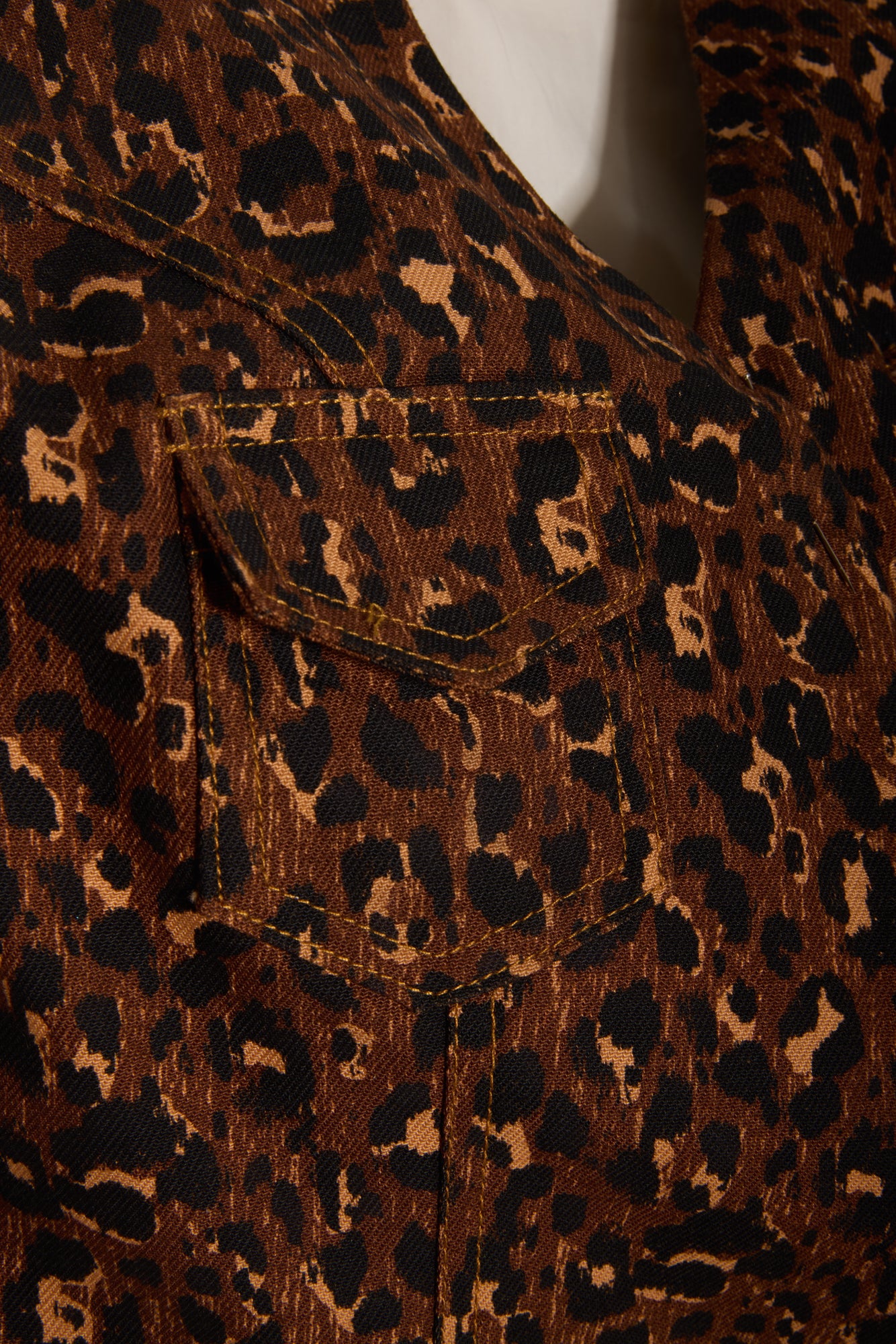 Top veste Fauve sans manches léopard - Jamyas