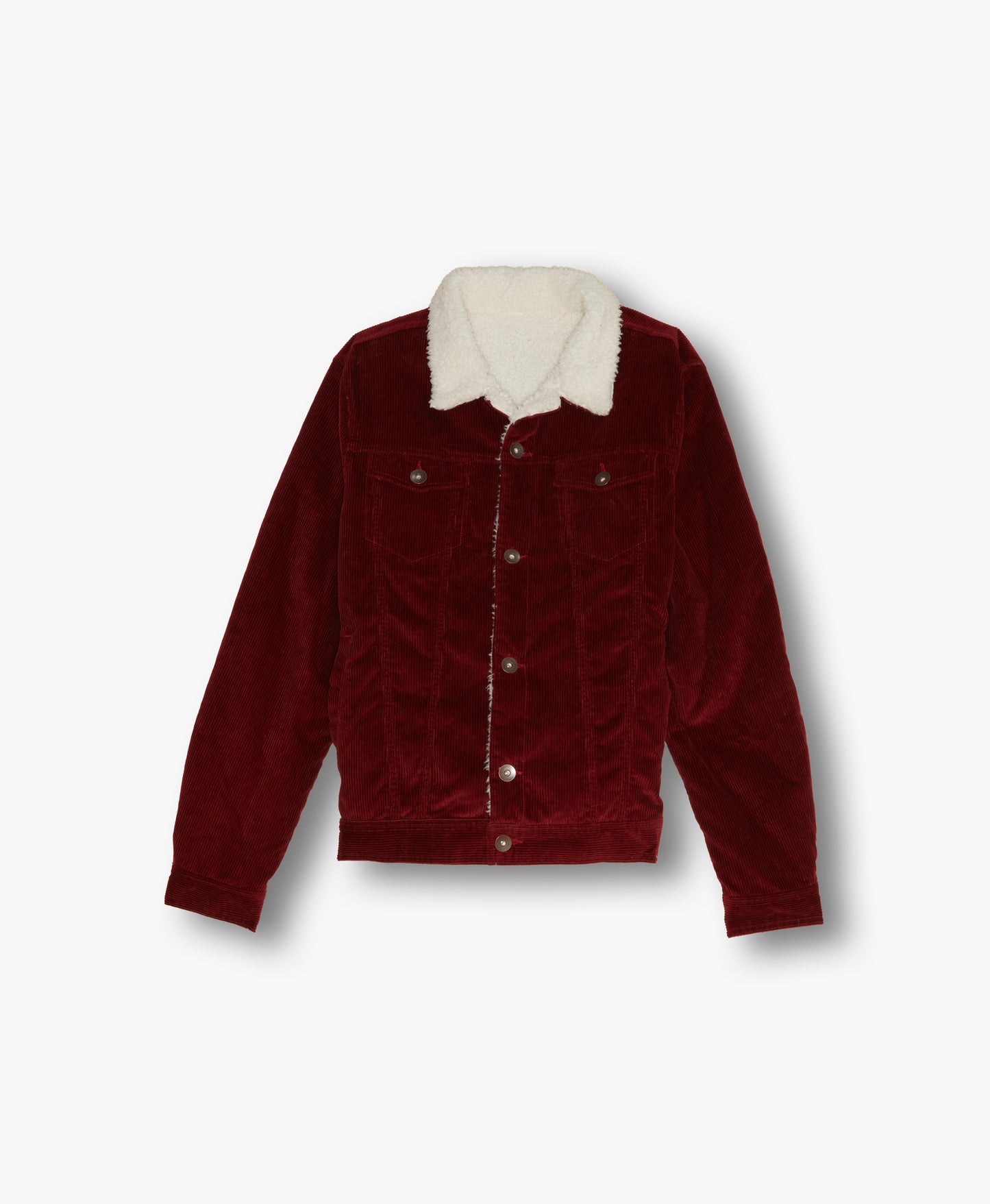 SHERPA BLOUSON VELOURS FOURRÉ BORDEAUX