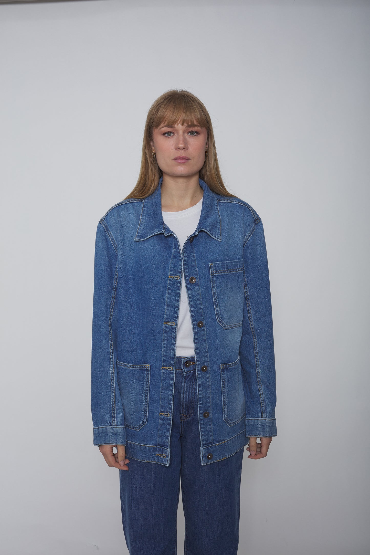 Veste Worker en toile de Coton Denim