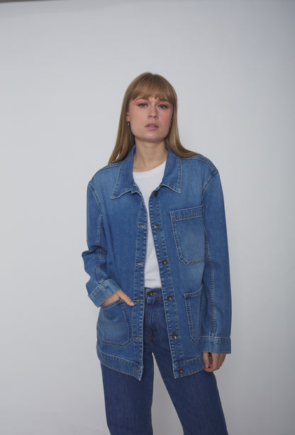 Veste Worker en toile de Coton Denim