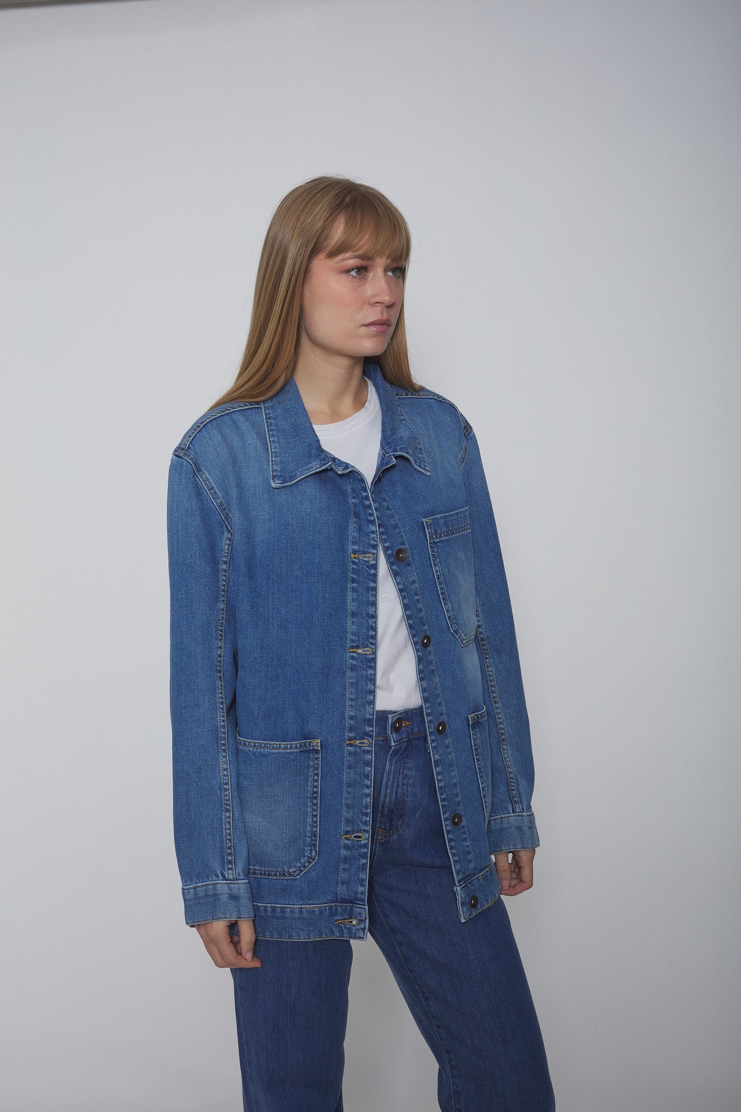 Veste Worker en toile de Coton Denim