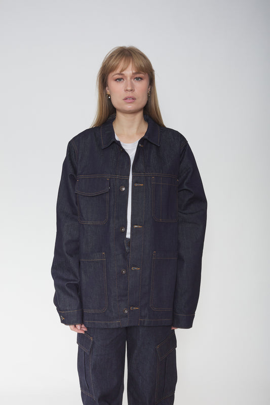 Veste Worker en toile de Coton brut