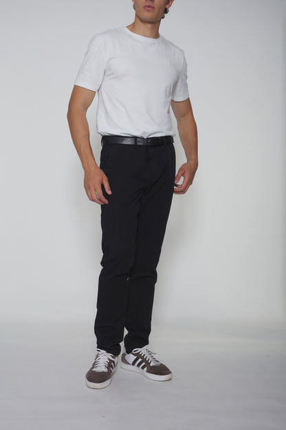 pantalon pince noir homme