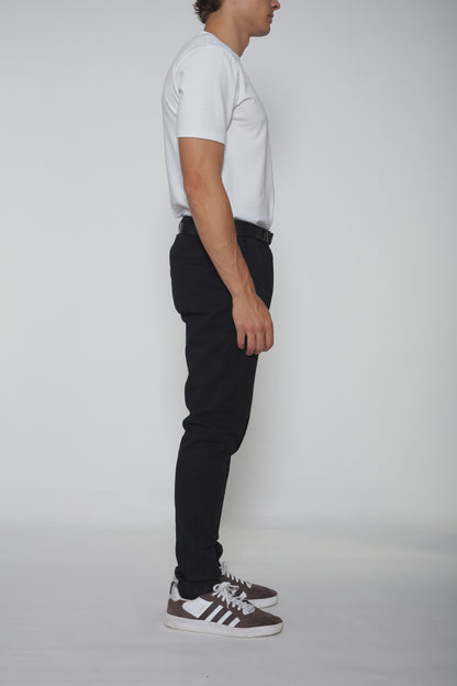 pantalon pince noir homme