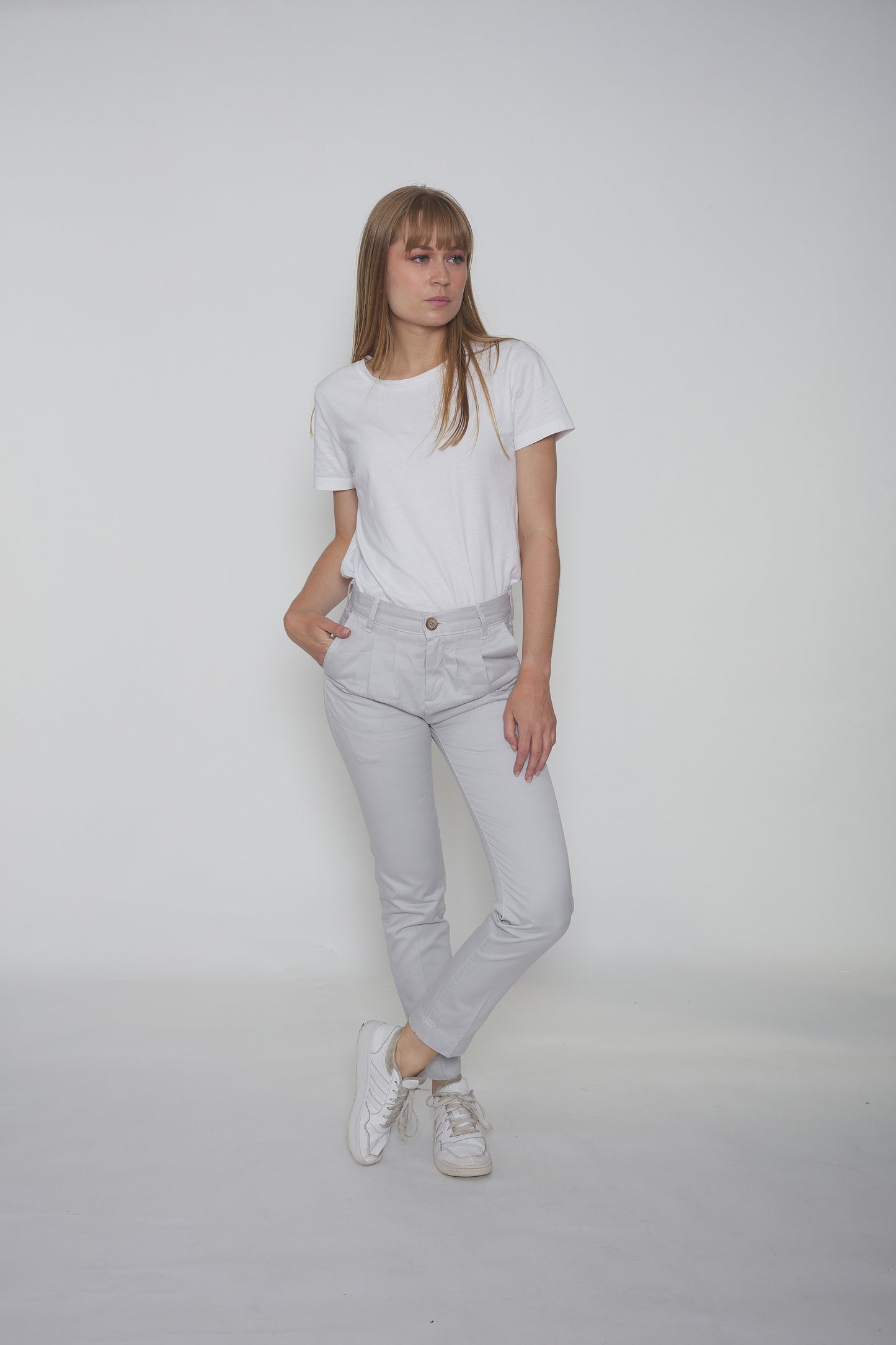 pantalon skinny jean blanc femme