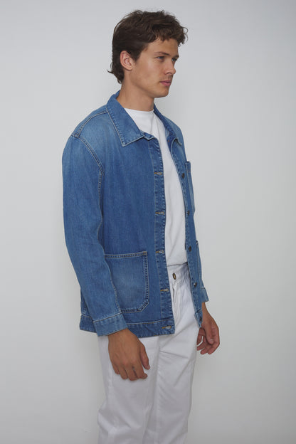 Veste Worker en toile de Coton Denim