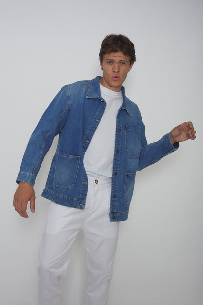 Veste Worker en toile de Coton Denim