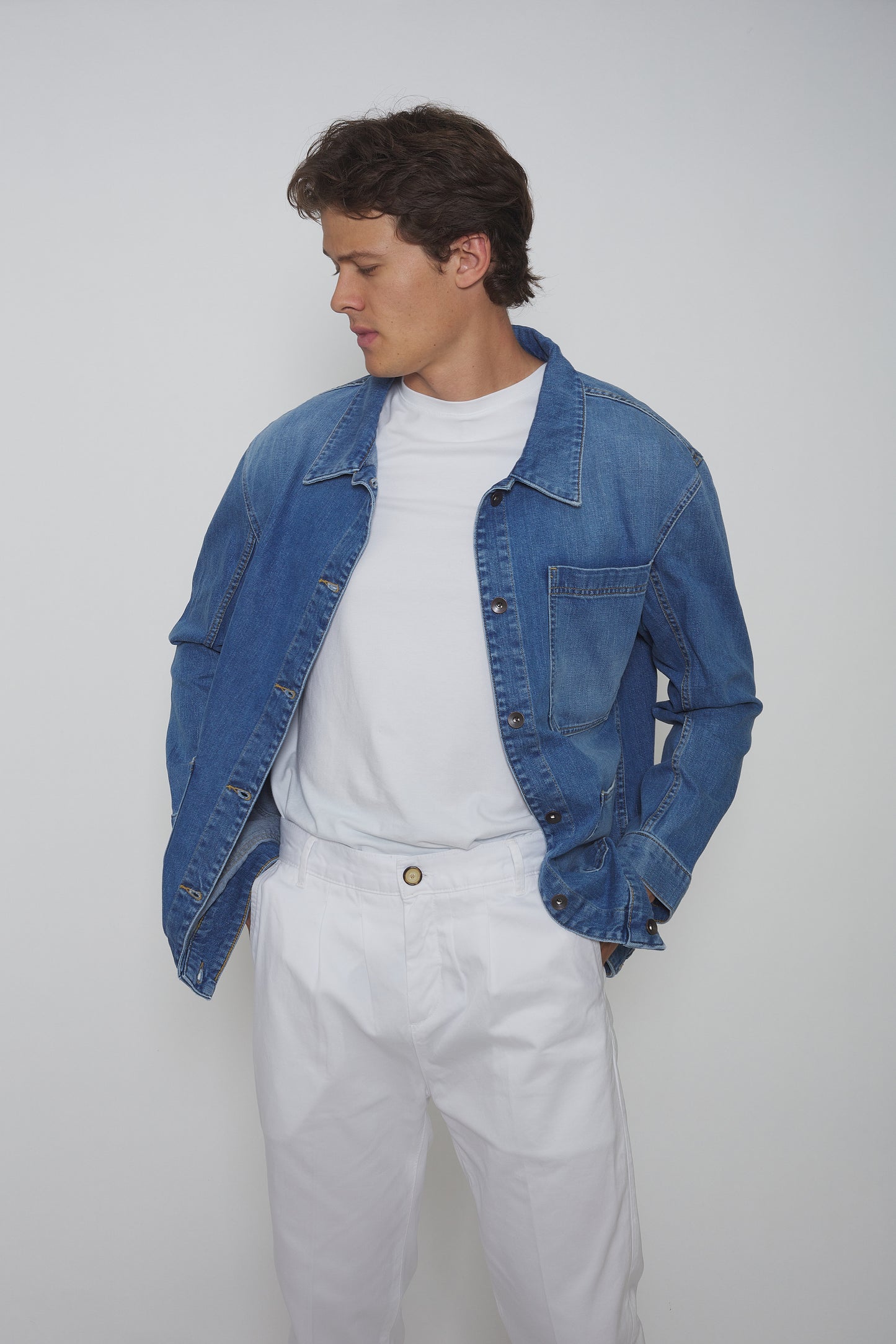 Veste Worker en toile de Coton Denim