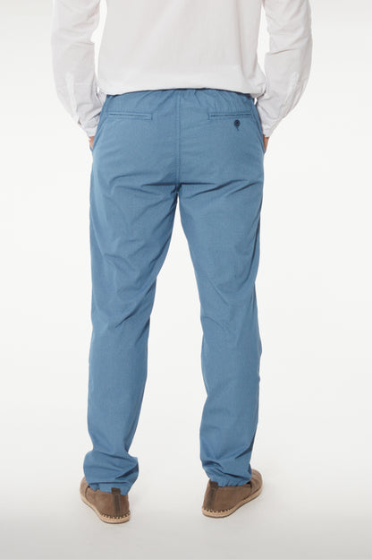 Pantalon chino slim bleu clair