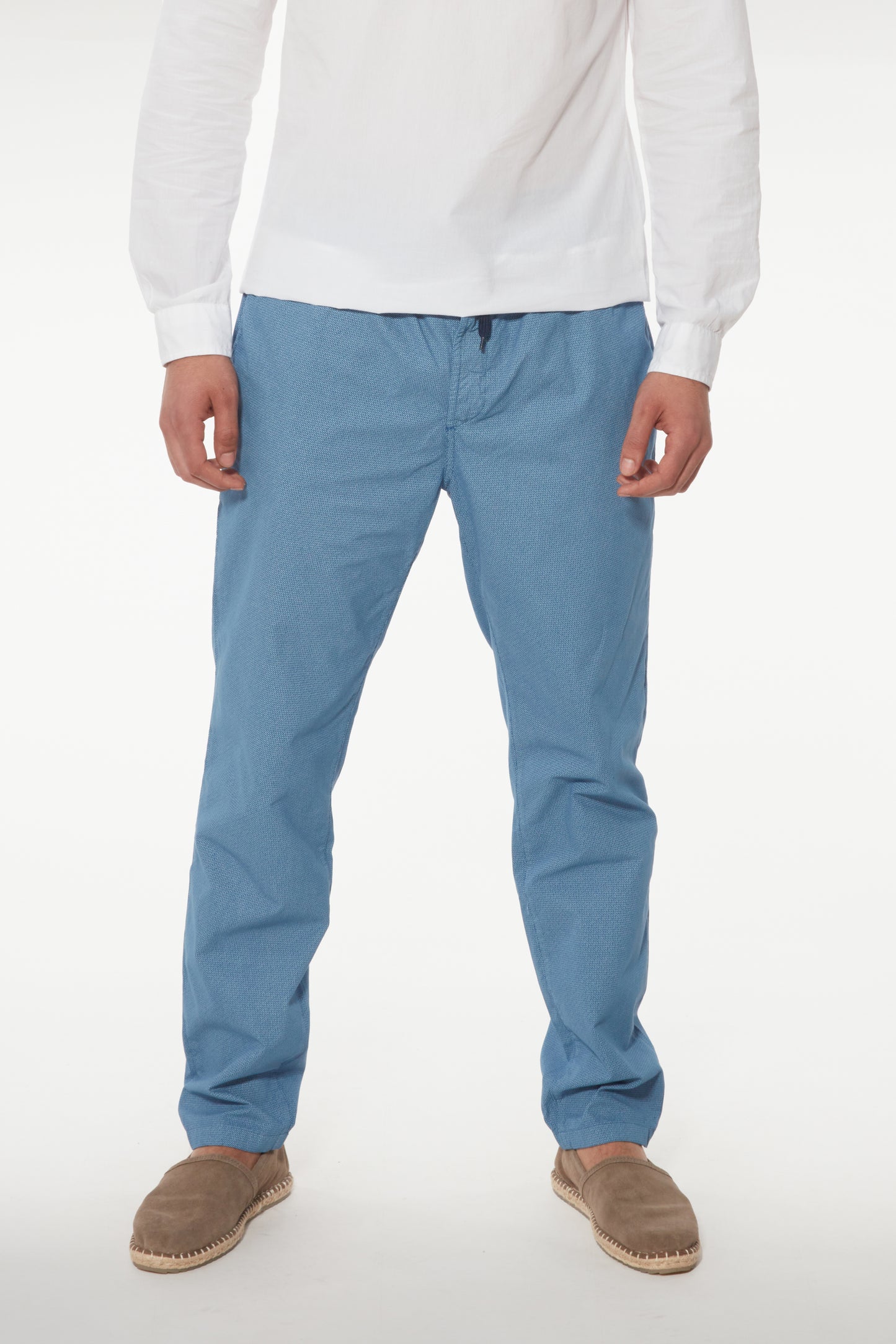 Pantalon chino slim bleu clair