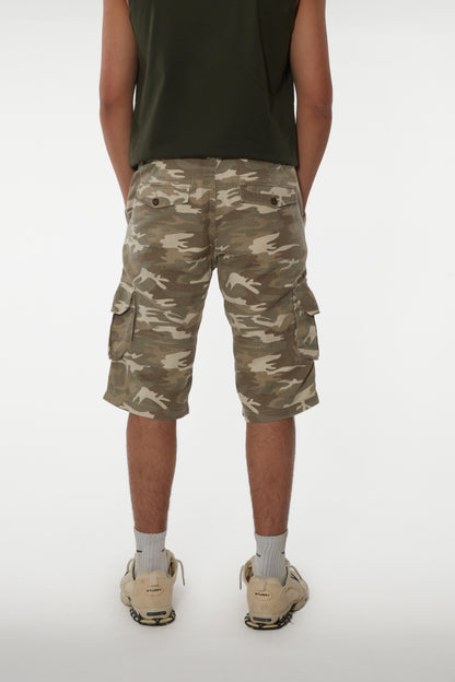 Short cargo coton militaire