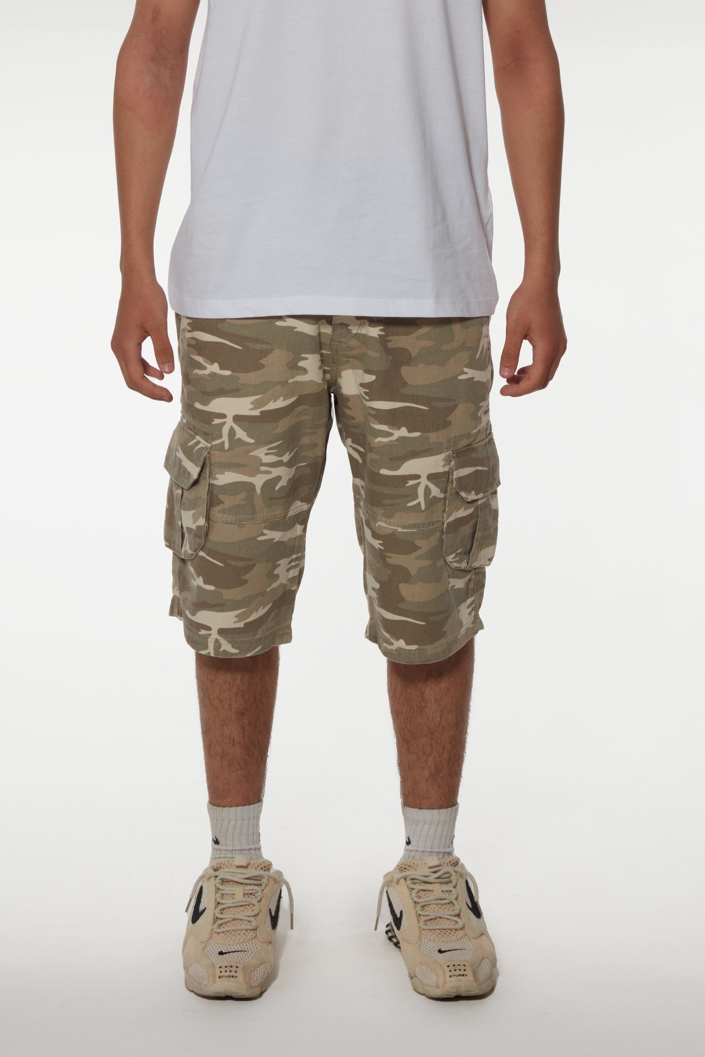 Short cargo coton militaire