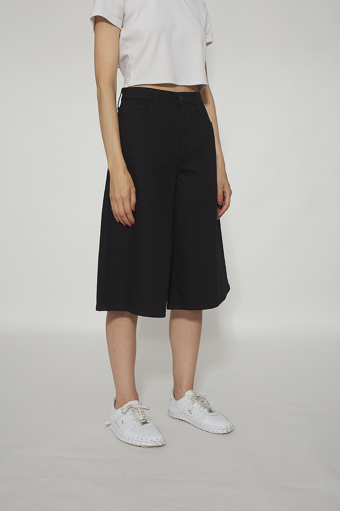 JUPE CULOTTE Bermuda Style baggy noir