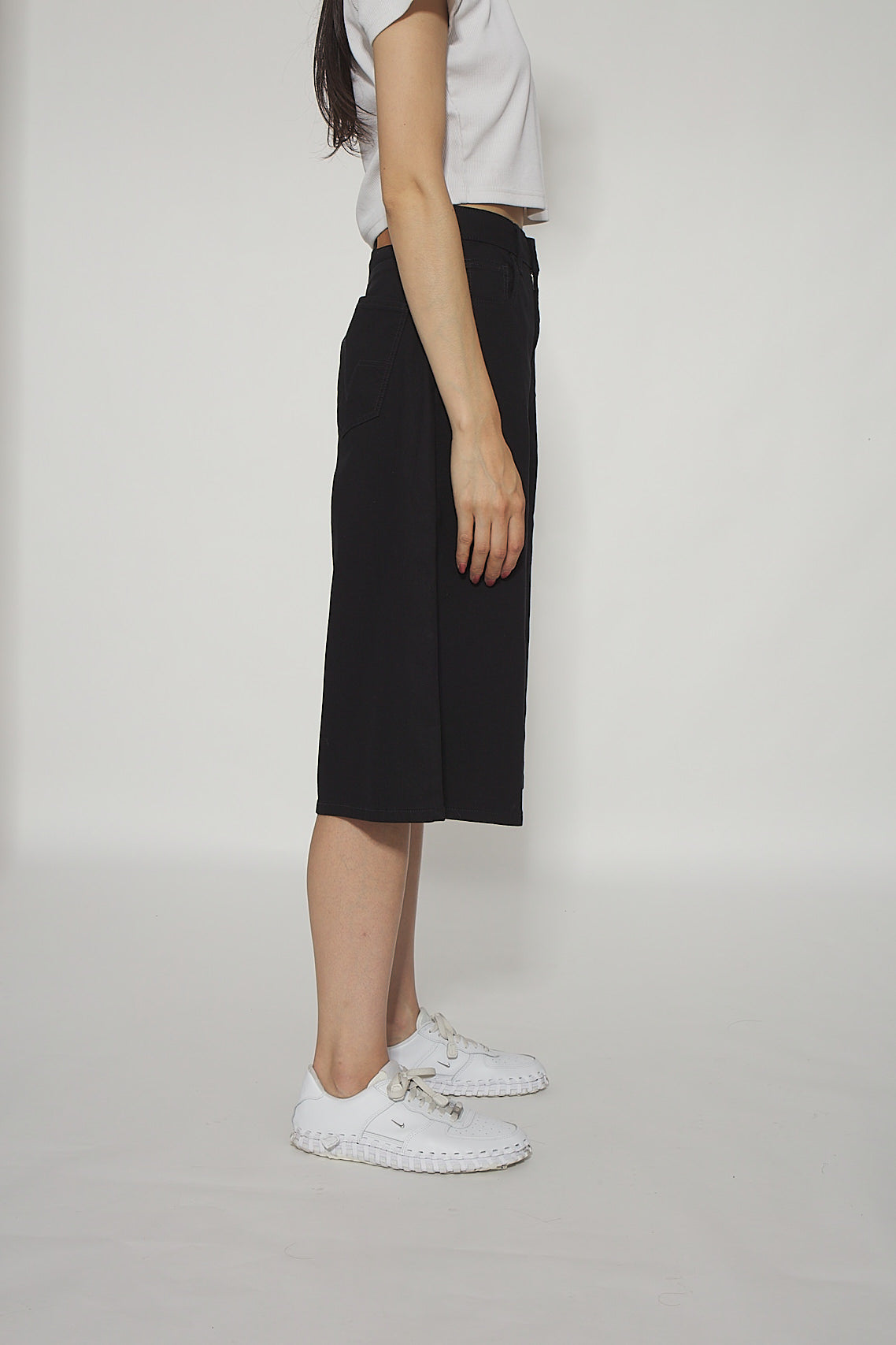 JUPE CULOTTE Bermuda Style baggy noir