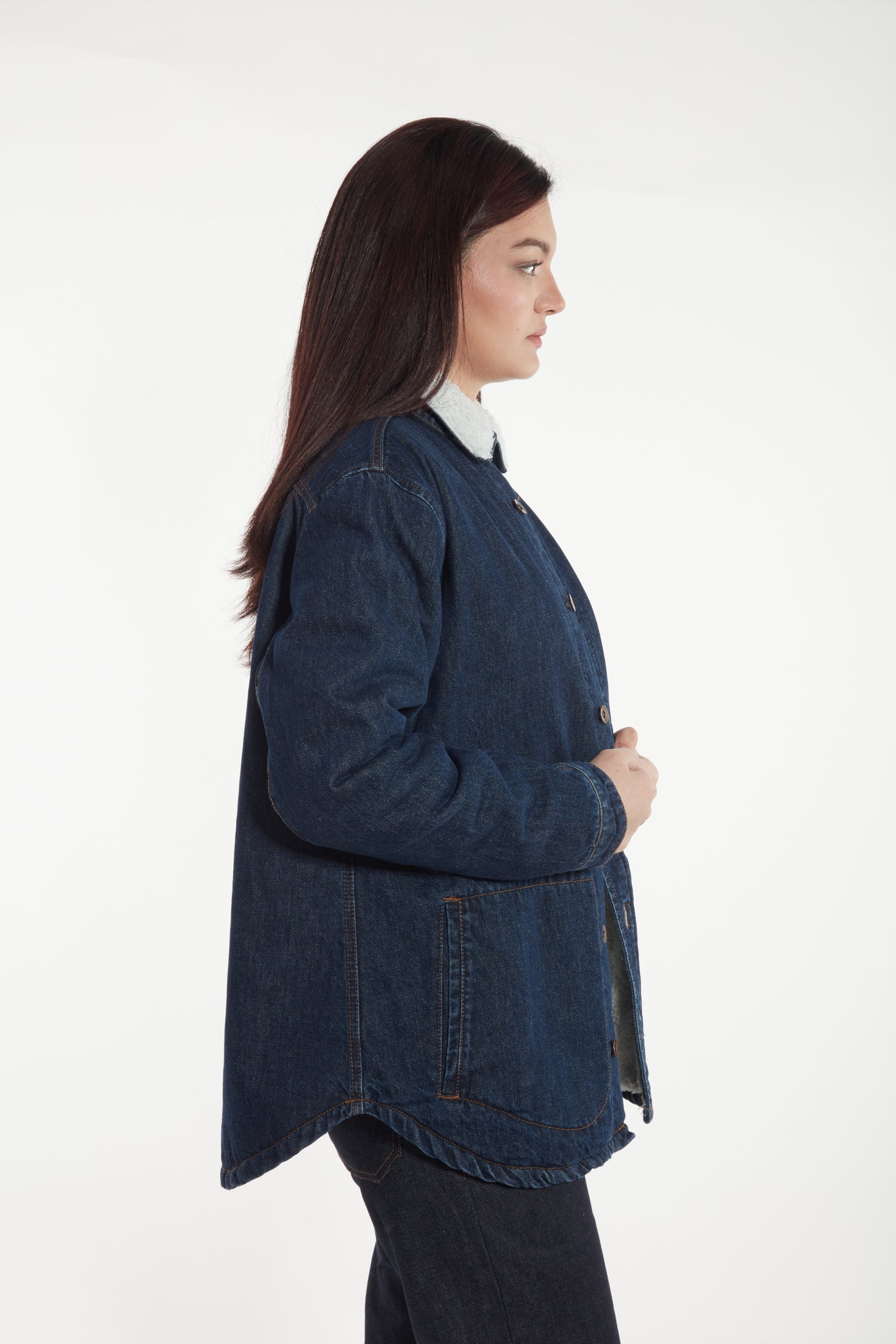 SHERPA VESTE JEAN fourrée