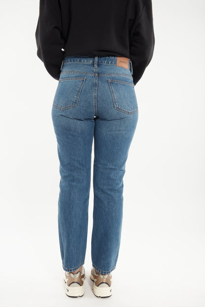 Jean Straight en original denim délavé