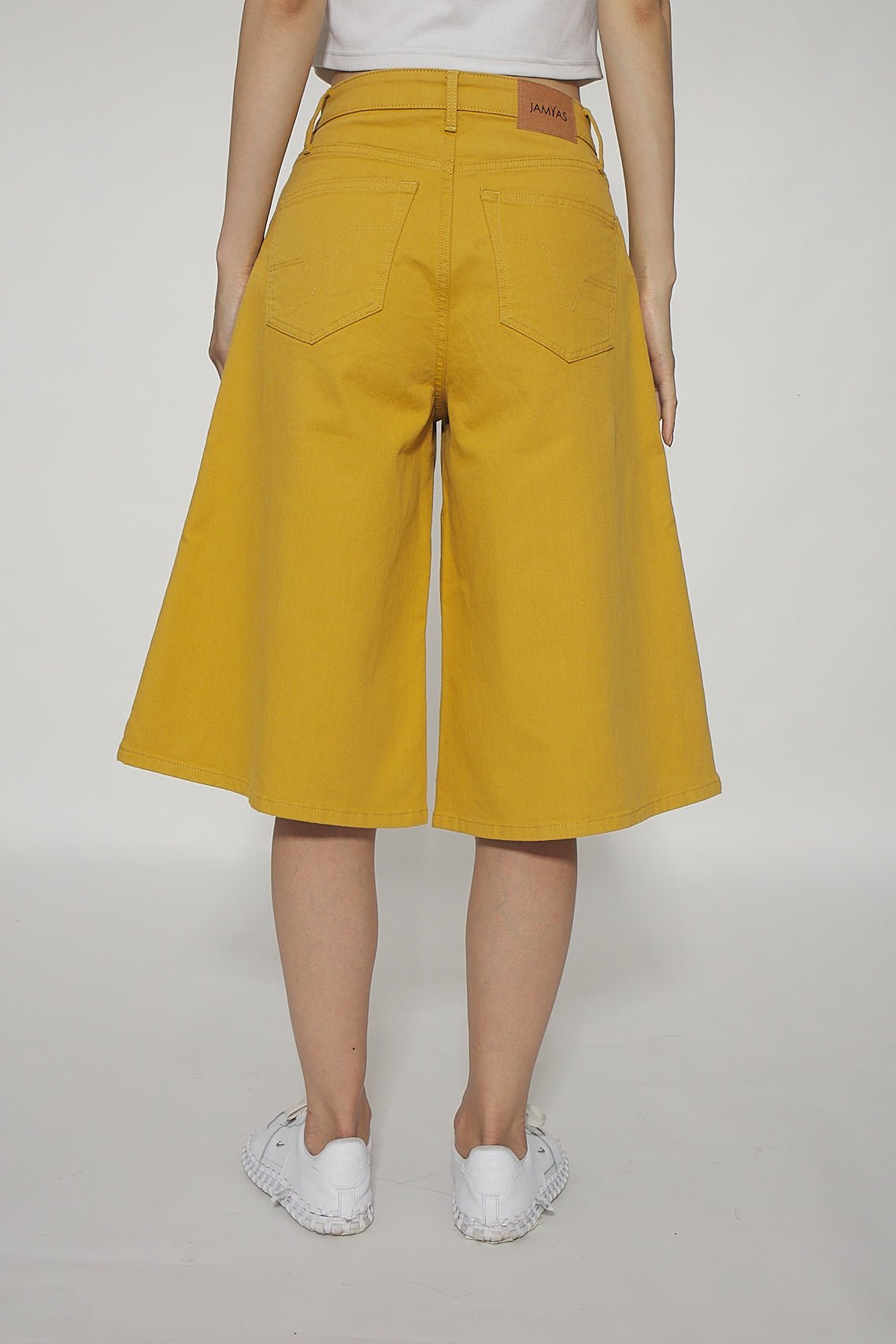 Bermuda Style baggy, jaune