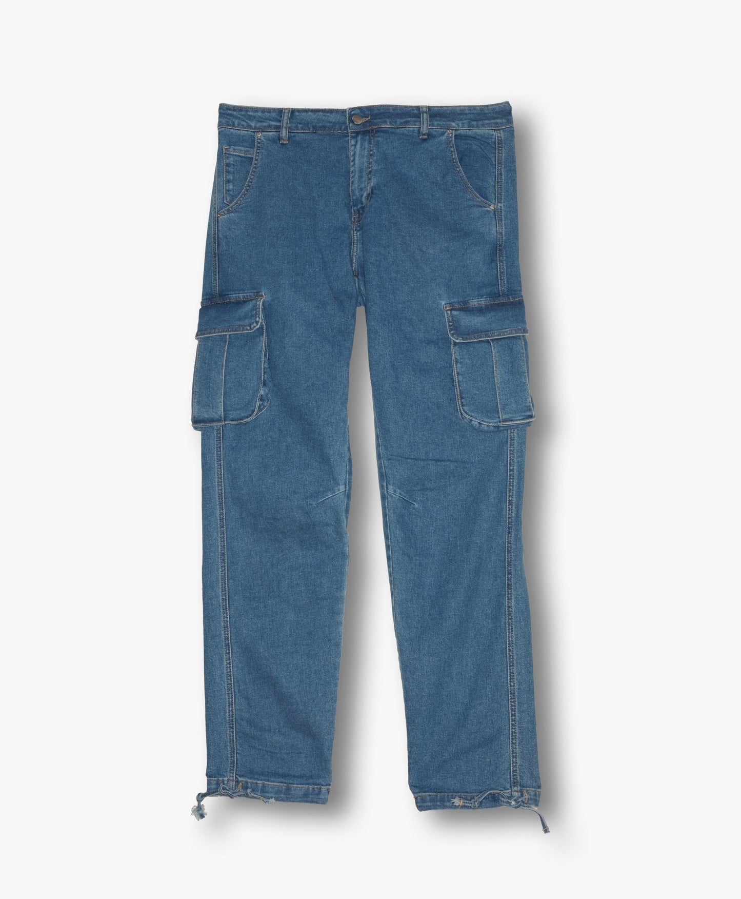 Cargo jean bleu foncé