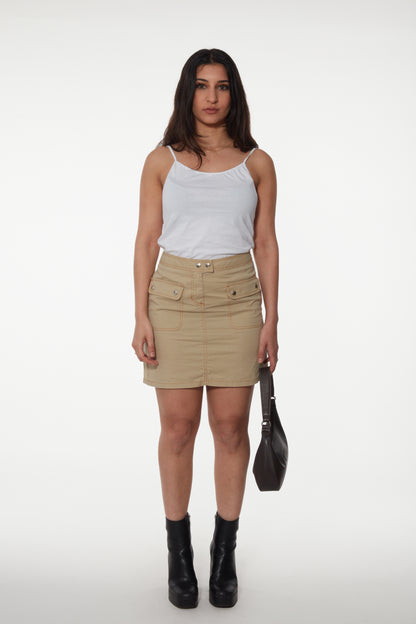 Jupe courte à poches boutonnée avant - Jamyas