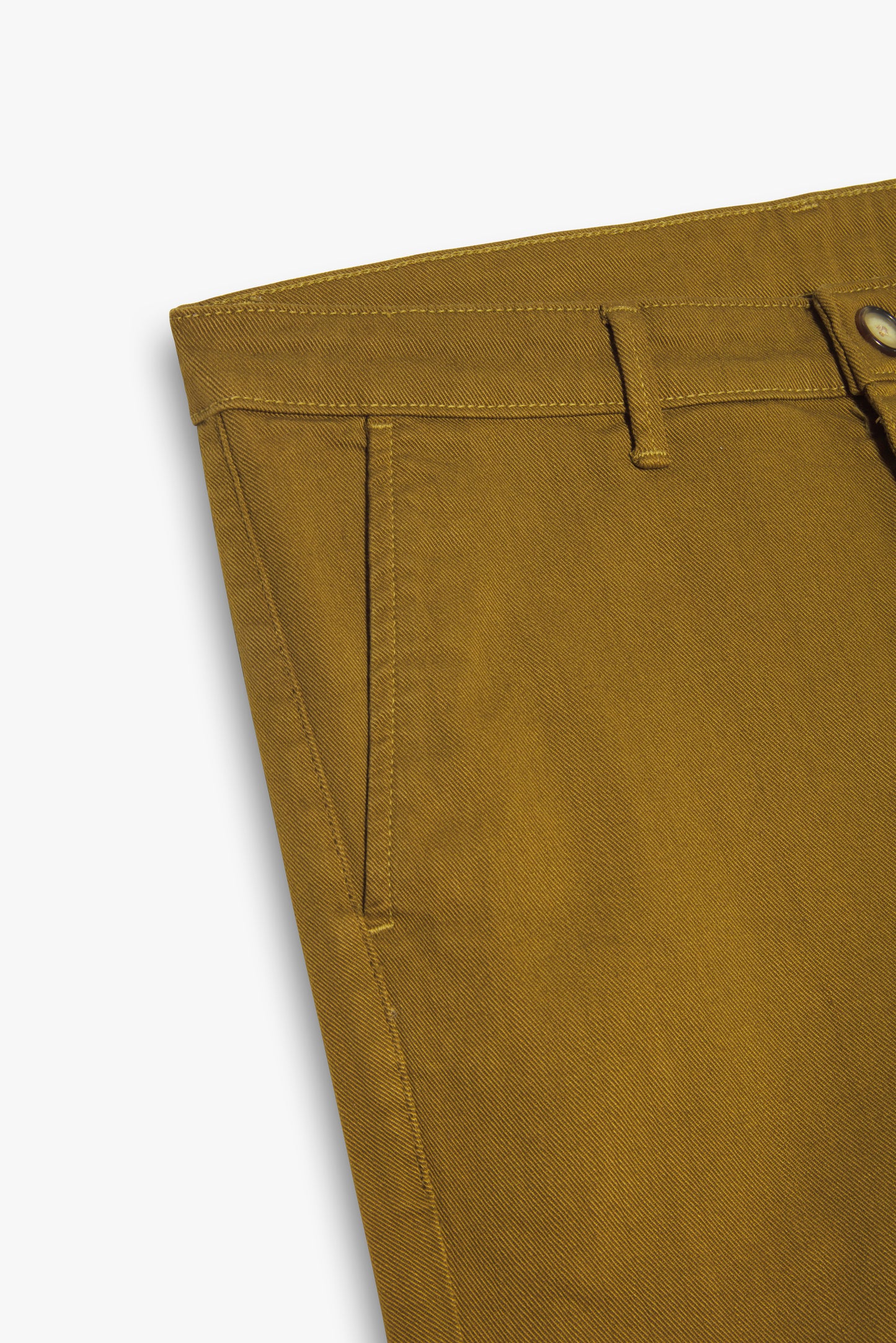 Pantalon à pinces en toile de coton vert olive - Jamyas