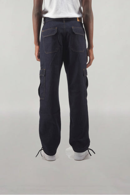 Pantalon tribal en denim, coupe ample et confortable, design inspiré des motifs ethniques, proposé jusqu'à la taille 54 Marque inclusive et éco-responsable, idéal pour toutes les morphologies, associant style tendance et engagement durable