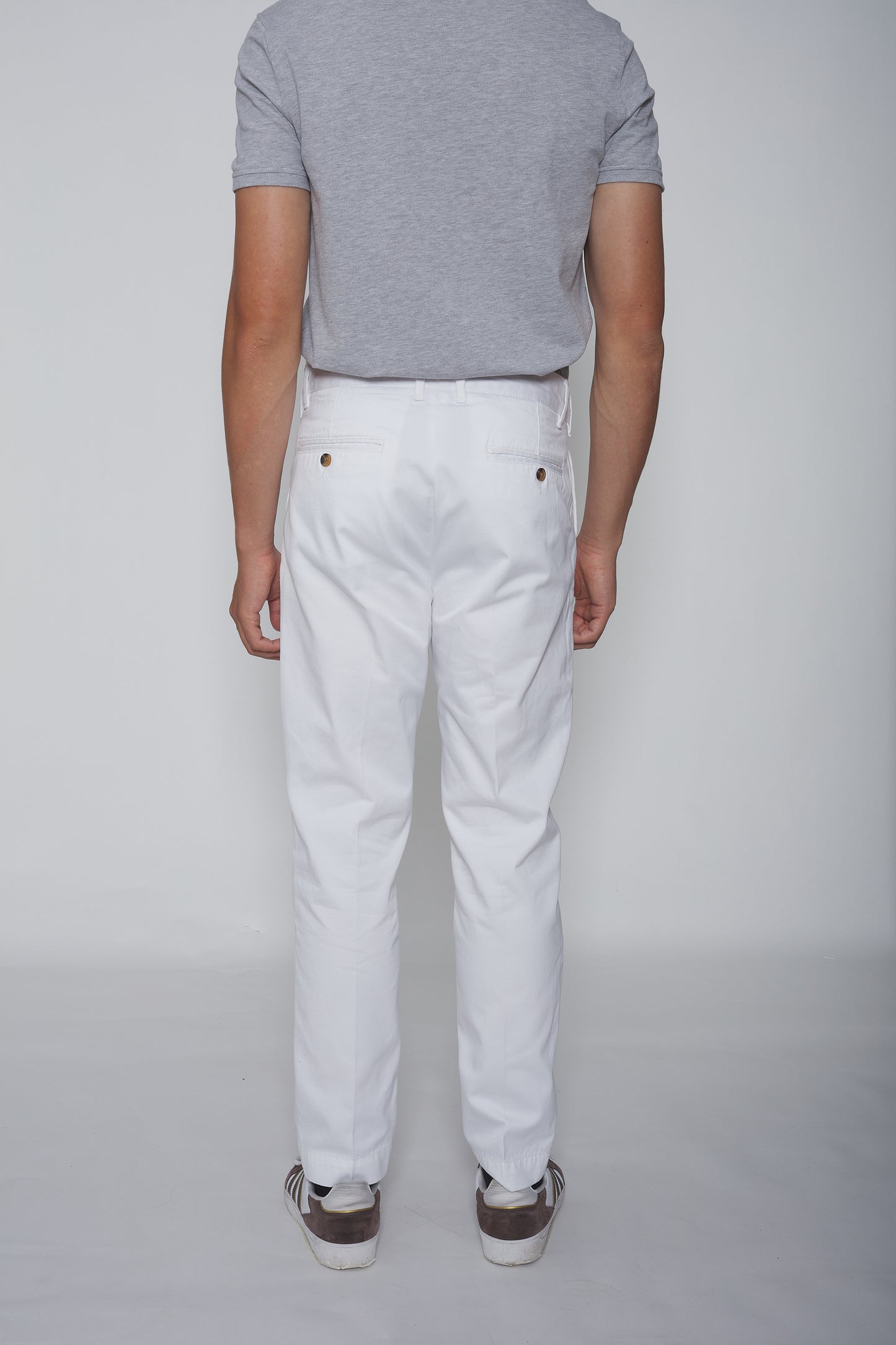 Pantalon Chino à pinces blanc - Jamyas