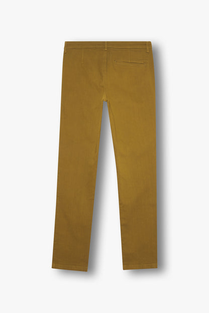 Pantalon chino en toile de coton vert olive - Jamyas