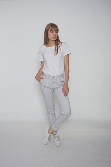 pantalon skinny jean blanc femme - Jamyas