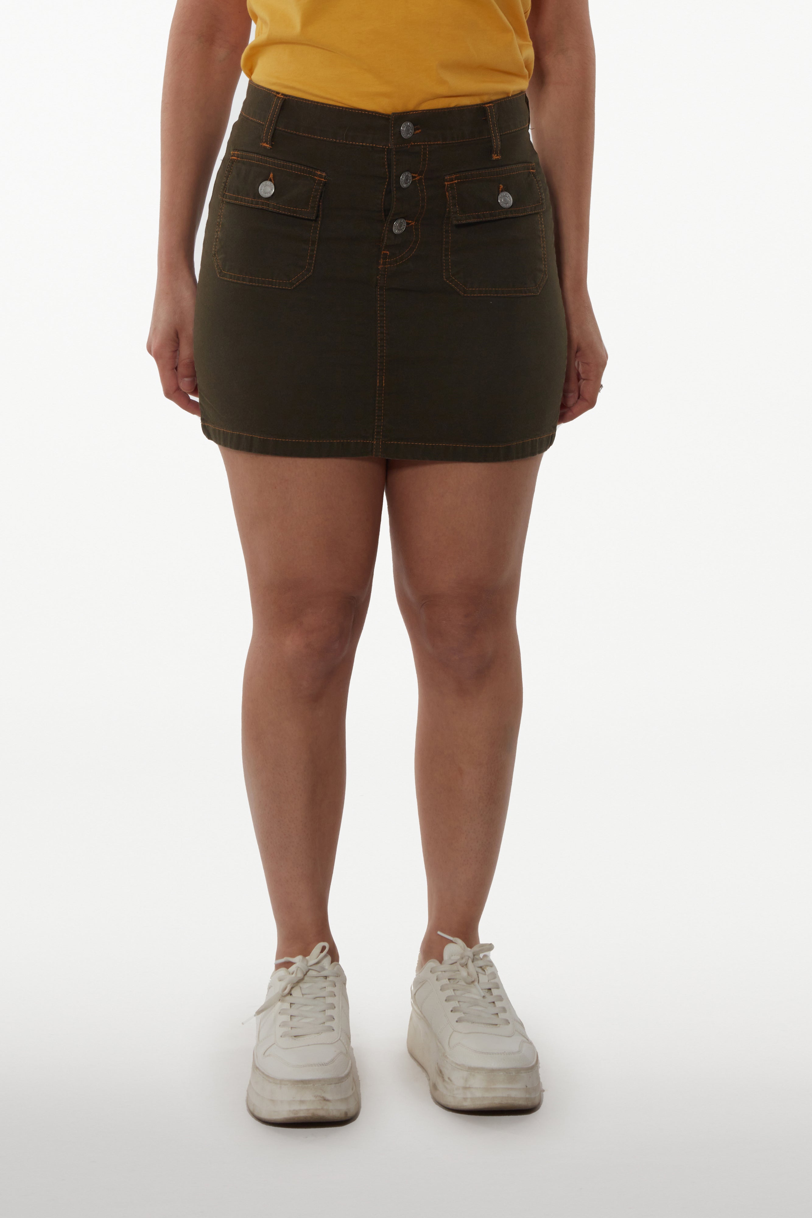 Jupe courte à poches boutonnée - Jamyas