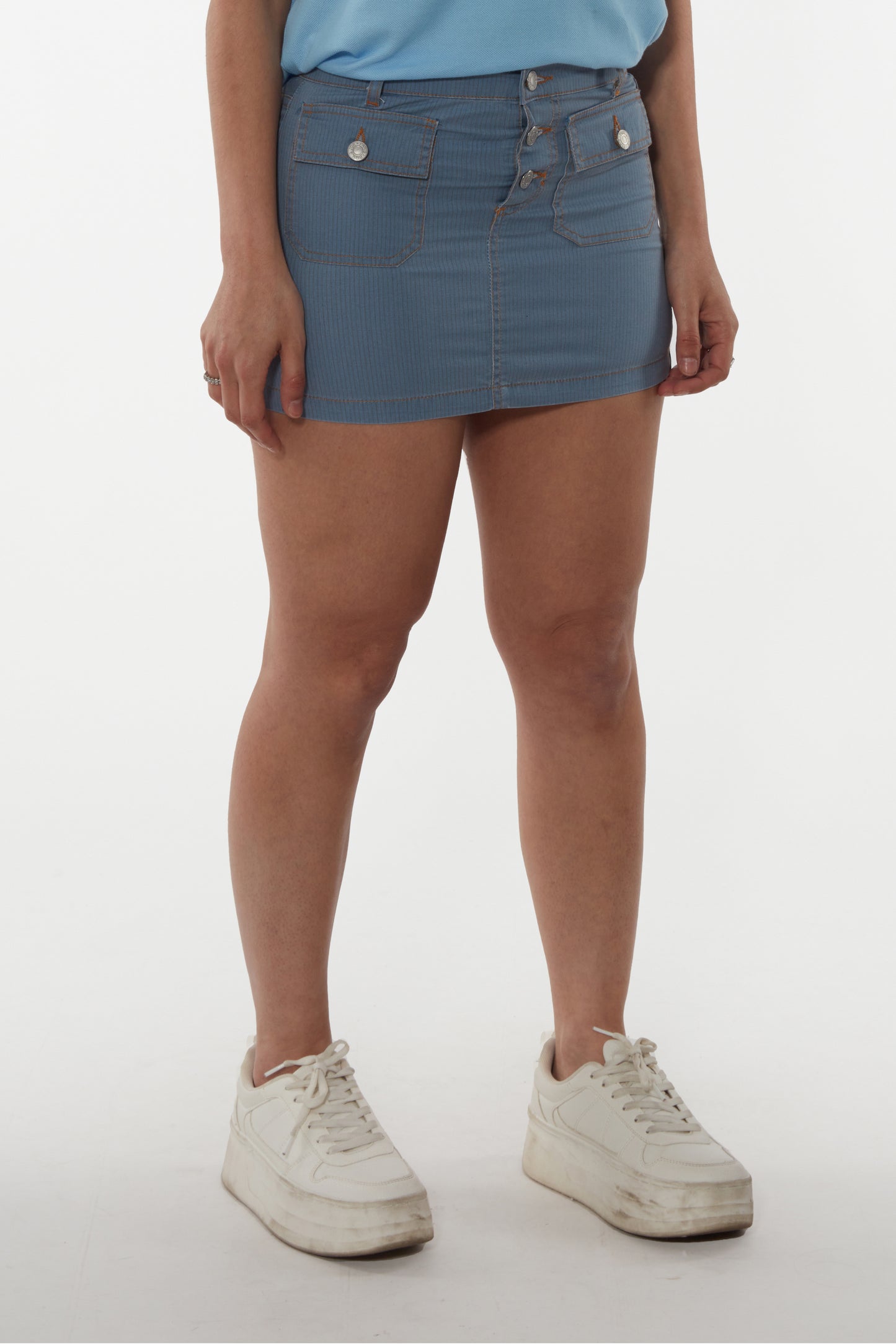 Jupe courte à poches boutonnée - Jamyas