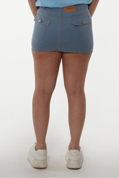 Jupe courte à poches boutonnée - Jamyas