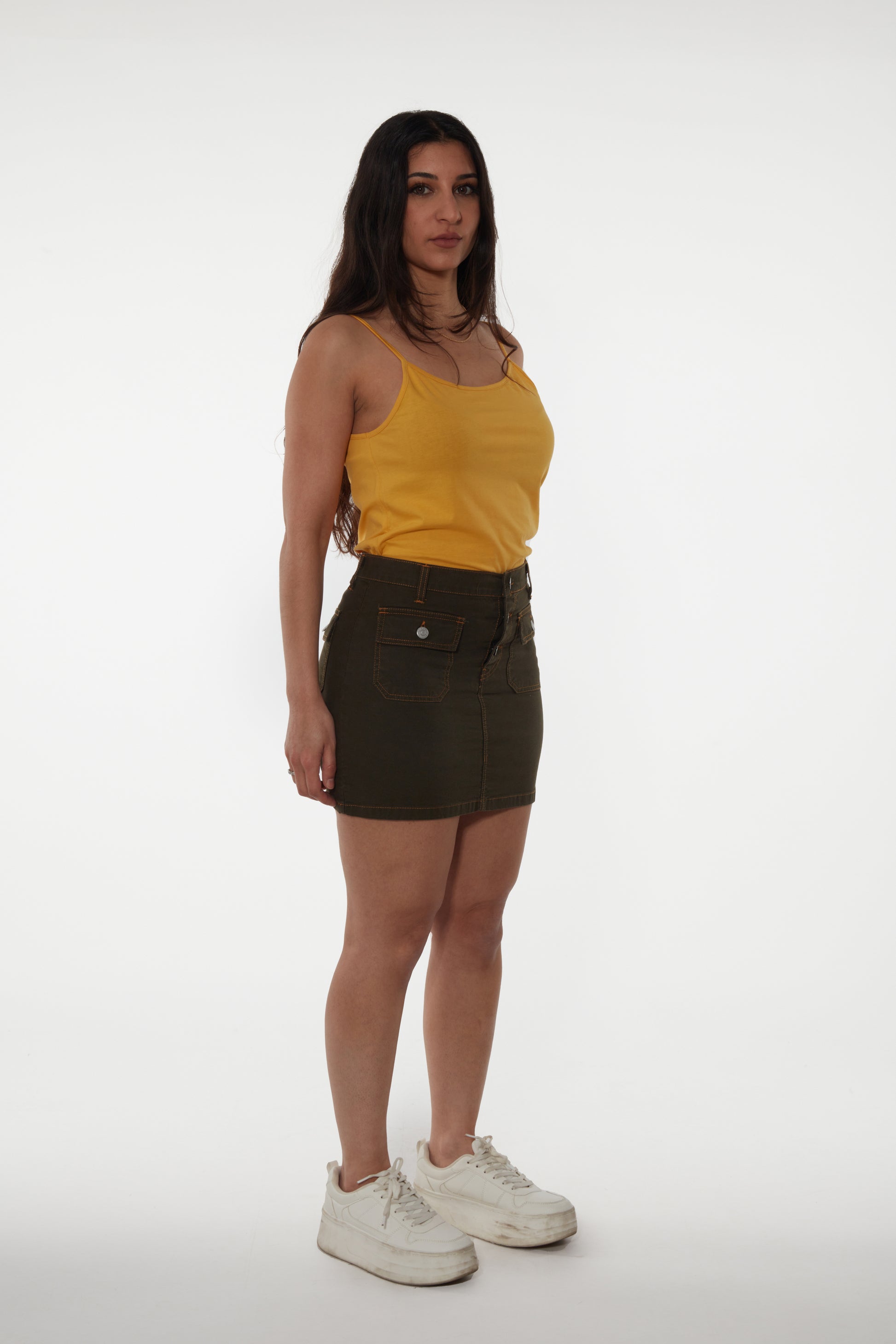 Jupe courte à poches boutonnée - Jamyas