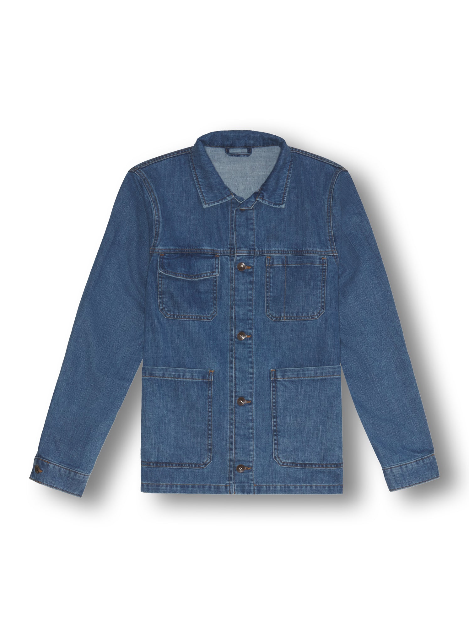 Veste worker jeans délavé stone - Jamyas